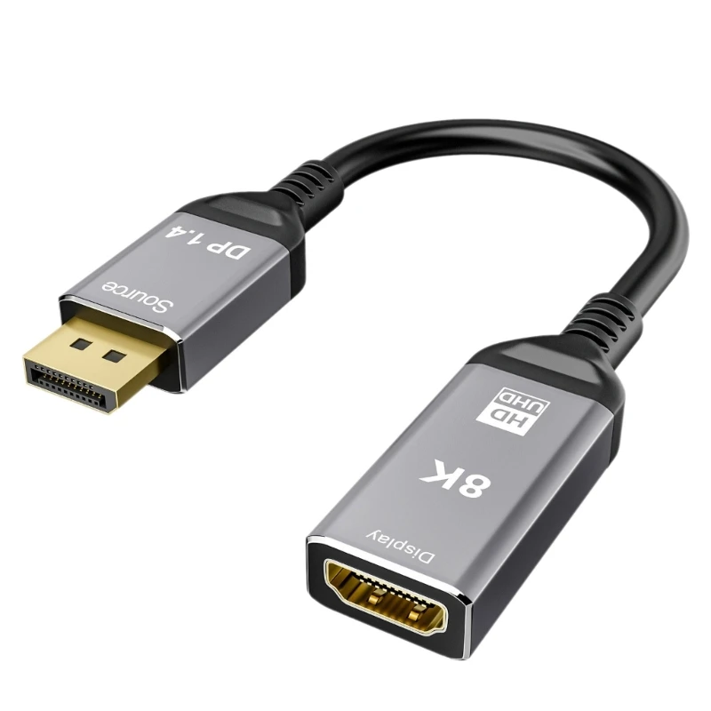 

Quick DP1.4 to HDMI2.1 Adapter for High Quality Video Output on Large Screens