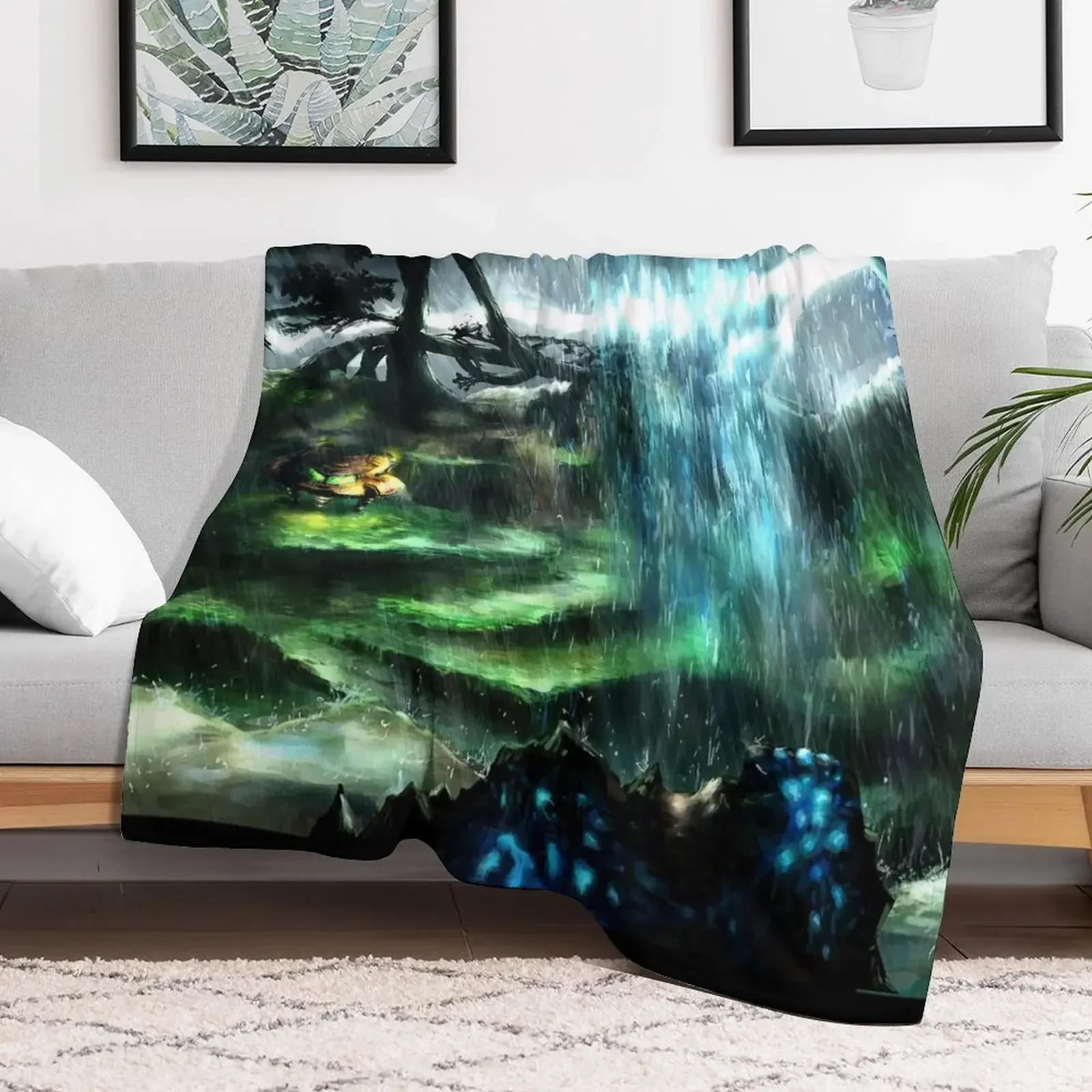 

Metroid Metal: Tallon Overworld- Where it all begins Throw Blanket blankets ands For Decorative Sofa Decorative Beds Blankets