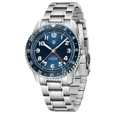 2025 New PAGANI DESIGN NH34 GMT Men's Automatic Mechanical Watch Stainless Steel Sapphire 20Bar Diving reloj hombre PD1784