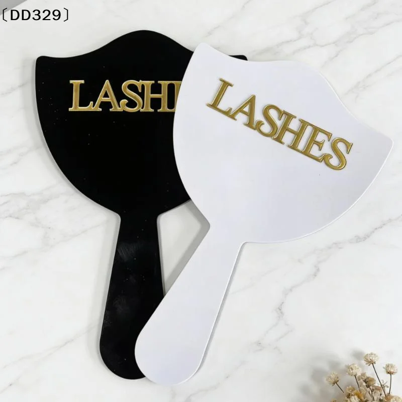 Eyelash Technician Photo Prop Acrylic Handheld Mirror Lash Beauty Cards Social Media Lash Salon Lash Extension Display〔DD329〕
