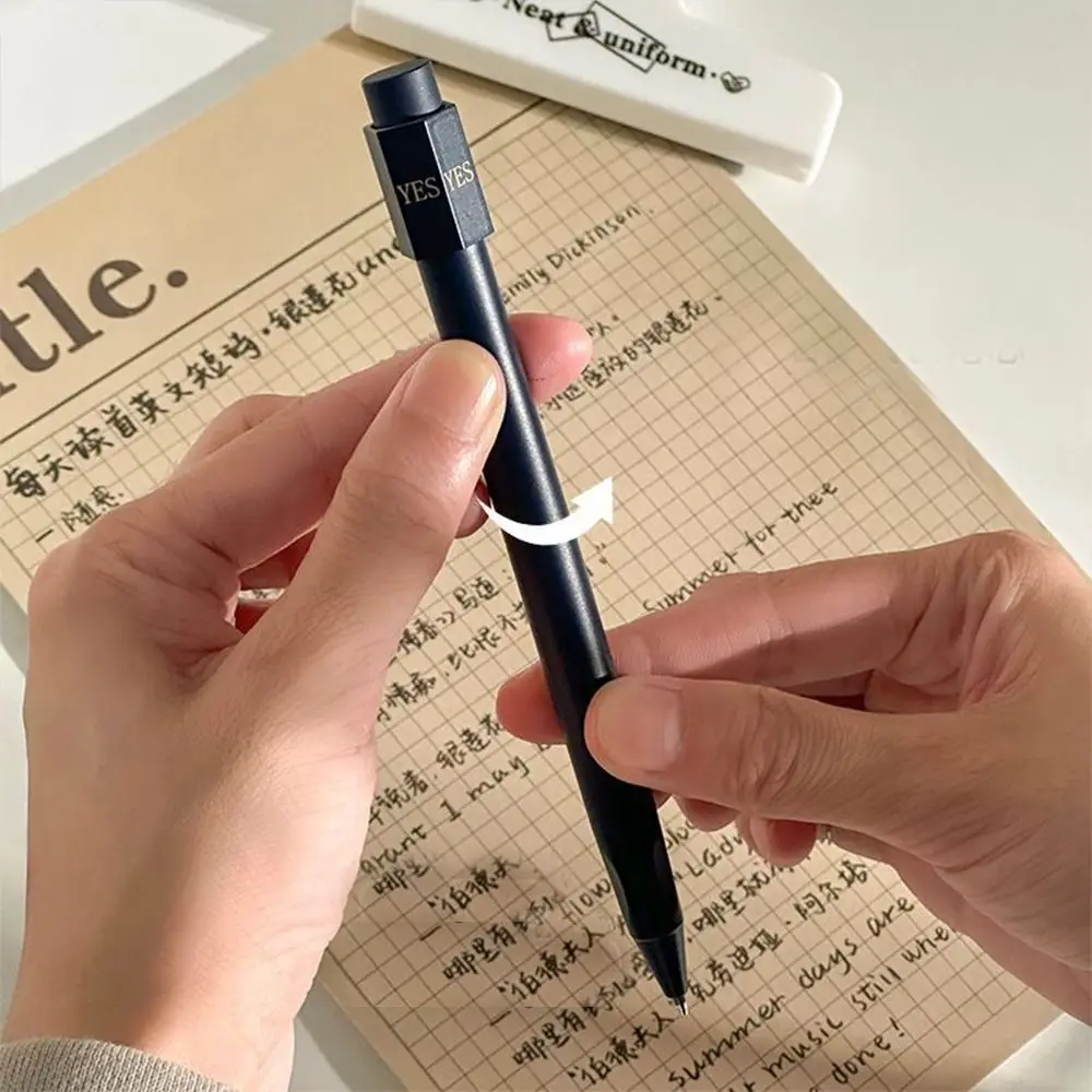 Personality YES or NO Pen Choose Difficult Kill Time Toys Answer Select Pen Writing 0.5mm Rotatable Gel Pen Exam Test