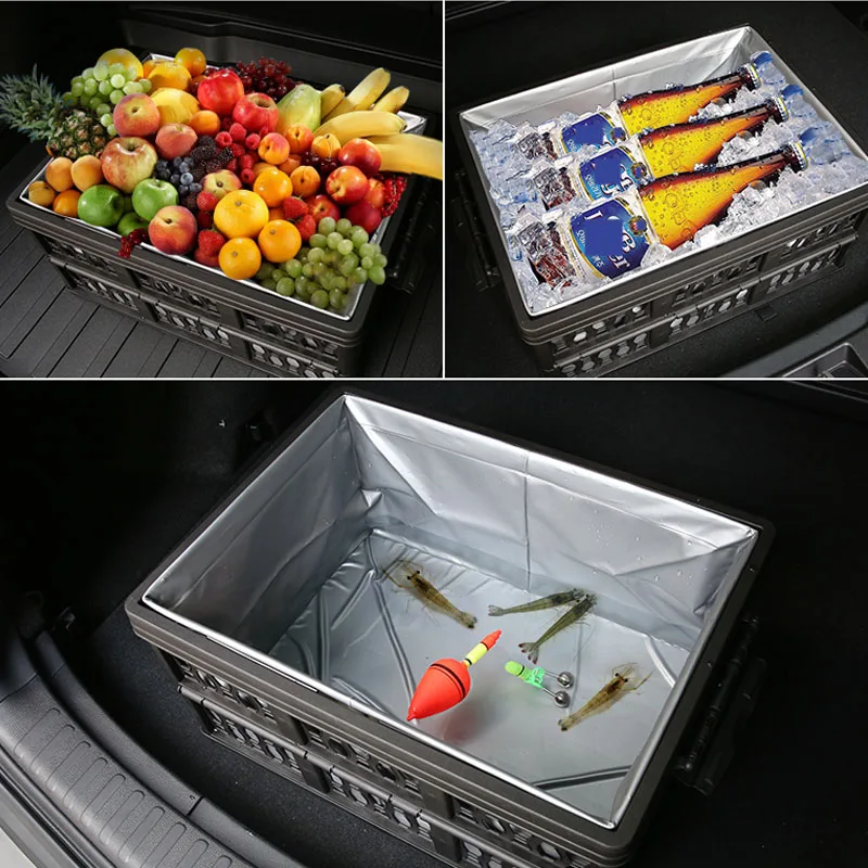 

Car Trunk Storage Box Multifunctional Folding Storage Sort Out Box Decoration Large Capacity Auto Accessories