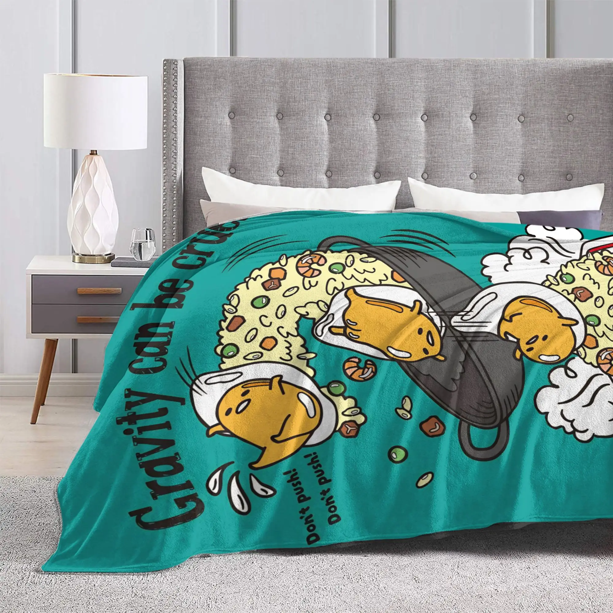 كسول البيض Gudetama بطانية قطيفة صبي فتاة الفانيلا رمي بطانية للأريكة كرسي لينة تصميم جودة المفرش هدية عيد ميلاد