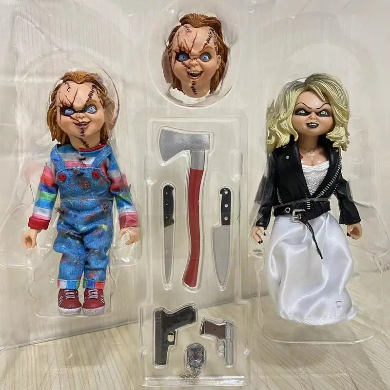 Original And Genuine New Neca Good Guys Ultimate Chucky 2 Doll Child'S Play Action Figure Pvc Model Scary Bride Of Chucky Model