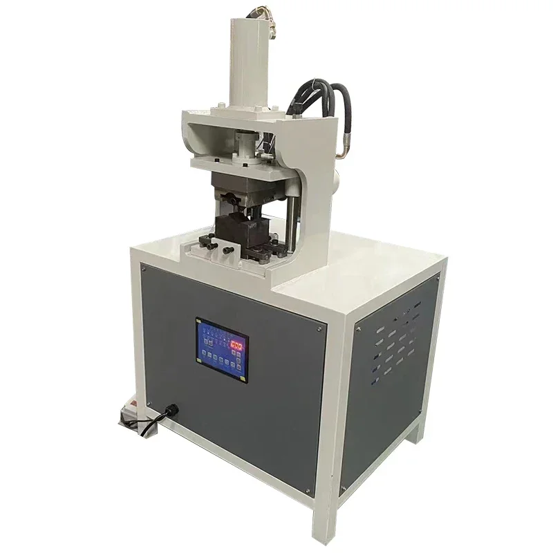 Hydraulic stainless steel pipe punching 45 degree folding 90 degree angle one-time forming machine round pipe folding machine