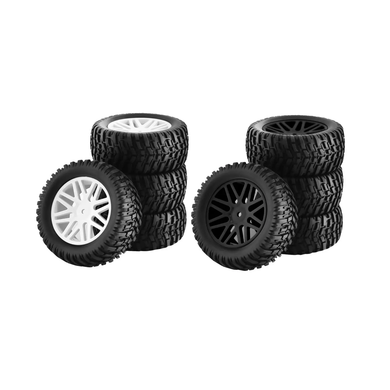 1/10 RC Short Course Truck Tyres and Wheels Set Replacement Parts for 94155 94177 Off Road Vehicles Wear Resistance Accessories 3