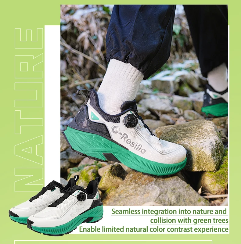 ONEMIX Paar-Outdoor-Trail-Sneaker, elastisch, atmungsaktiv, wasserdicht, leichte Sportschuhe für Männer und Frauen, zum Laufen, Gehen, Freizeitschuhe. – Detail 7