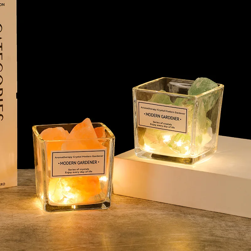 Crystal Stone Flameless Diffuser,Aroma Volcanic Rock With Essential Oil,Home Indoor Fragrance Ornament,Creative Gift