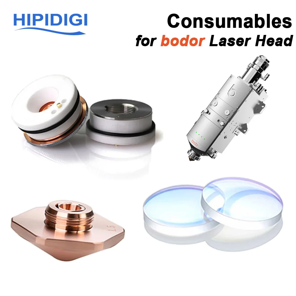 Bodor Laser Head Consumables Protective Windows Lens Ceramic Holder Laser Nozzles Dia.28 M11 M14 for Bodor Fiber Laser Cutting