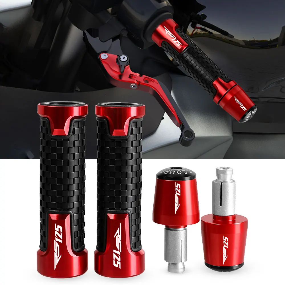 

Handle Grips Ends 7/8" Handlebar Rubber Gel Hand Grips Brake Hands FOR Aprilia RS125 2010 2011 2012 2013 2014 2017 2018 2019