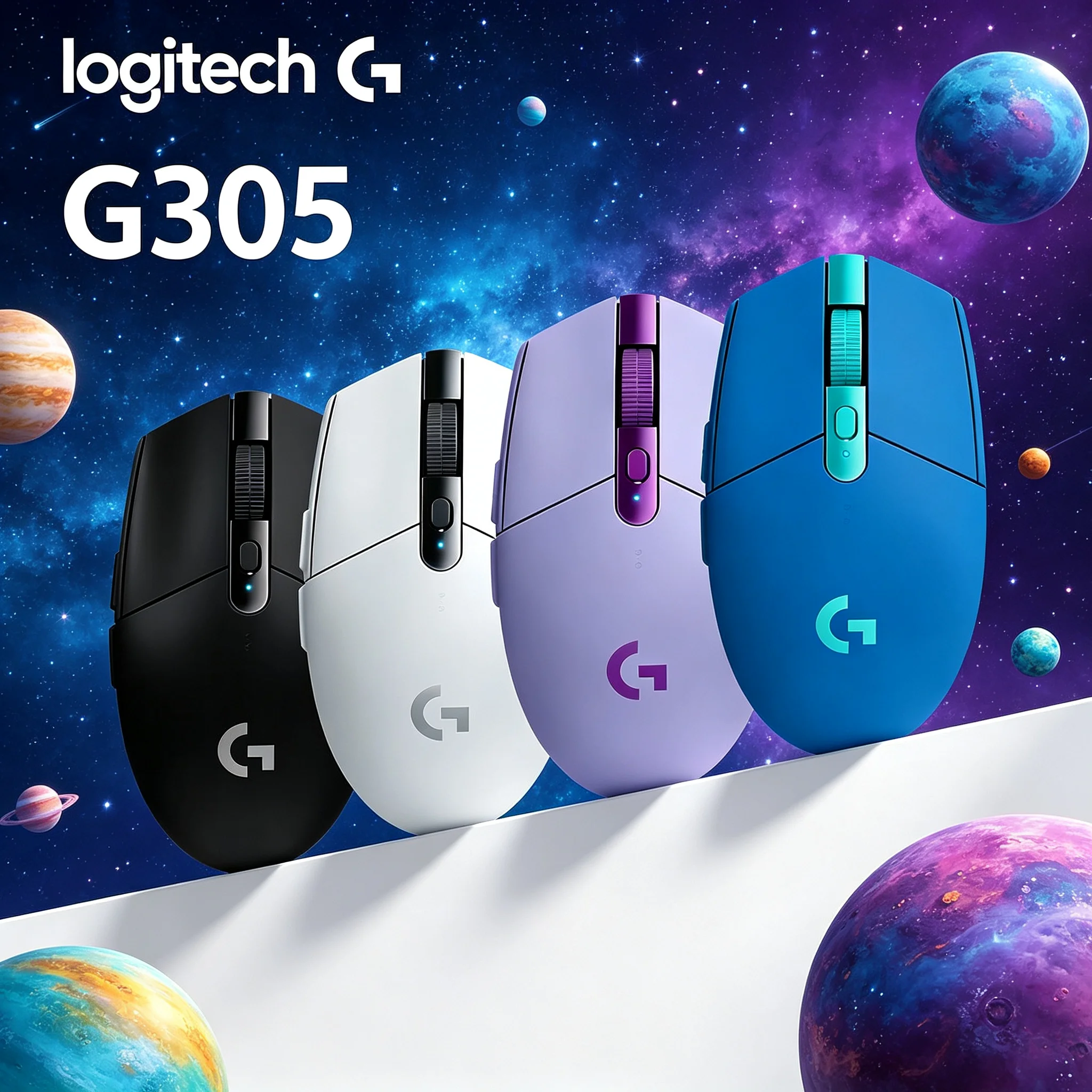 Logitech G305 Hero‑Sensor Equipped Wireless Gaming Mouse Light‑Body For CS2 PUBG LOL Valorant E‑Sports Gamer Desktop Notebook PC