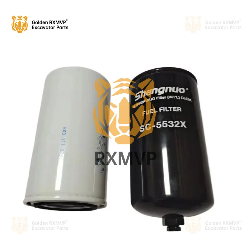 For Komatsu pc350-7/360-7Diesel filter holders/Filter element aluminum seat diesel filter  Excavator Parts