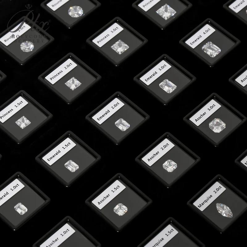 Professionelles Diamant-Komplettset Spezielle Formen von 5A Kubischem Zirkonia Gewichts- und Größendarstellung Schmuckhändler-Werkzeuge Großhandel – Detail 23