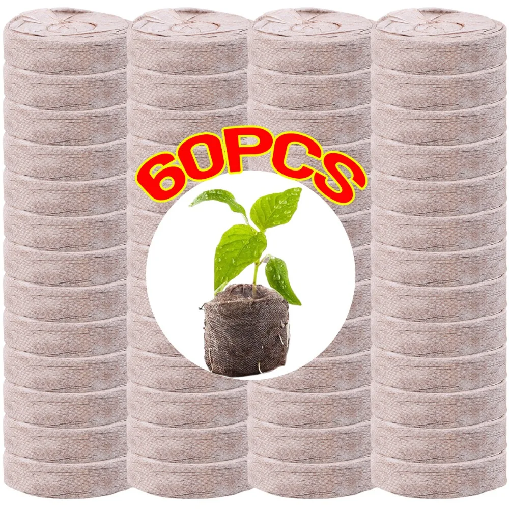 Plant Starting Pellets Compressed Soil Pellets Planting Seedling Block Seed Starter Pods Media Bulk Plant Plug Garden Supplies