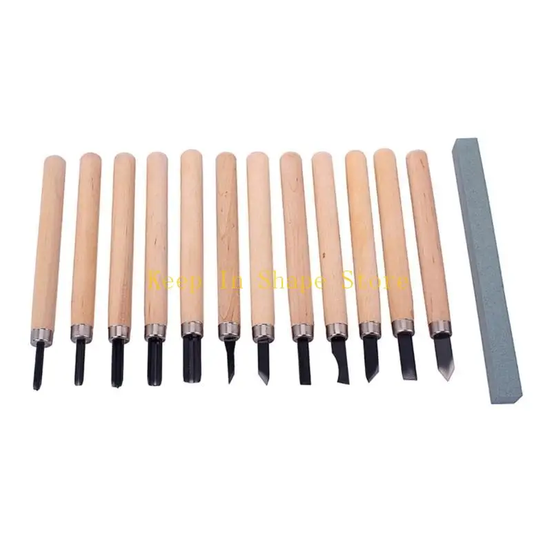 U1JC Carving Tools Set with Chisels,Gouges,Scrapers,V Parting,Relief Tools for Wood Blocks,Basswood,Softwoods,Projects