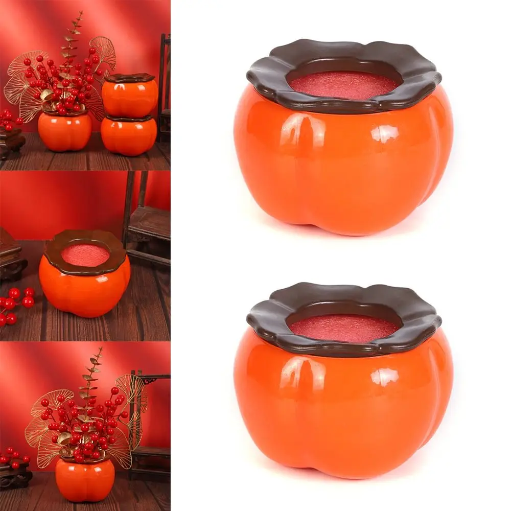 Gift Persimmon Ruyi Flower Pot Ornaments Vases Persimmon Flowerpot Desktop Decorations