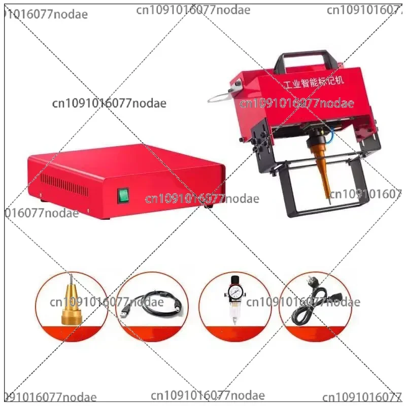 Portable Pneumatic Dot-Pin Marking Machine for Metal, 100*20mm Frame & Chassis Number, 220V/110V