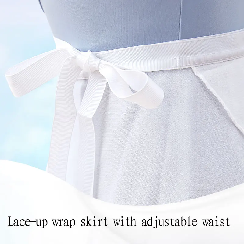 Vrouwen Ballet Rok Zwart Chiffon Dansrok Meisjes Dans Wikkel Rok Semi-Ondoorzichtige Rok Dansrok Ballerina Rok Verstelbare Stropdas