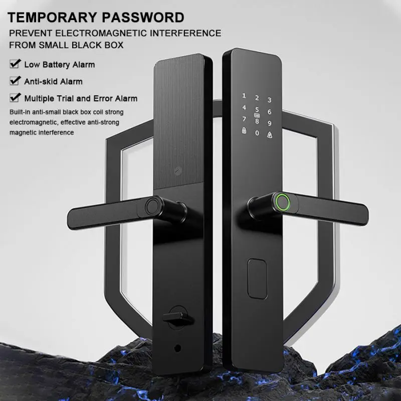 

YiTechE Manufacturer Tuya TTLock APP Wifi Fingerprint Smart Card Safe Epic Password Digital Wood Door Handle Lock with Keypad