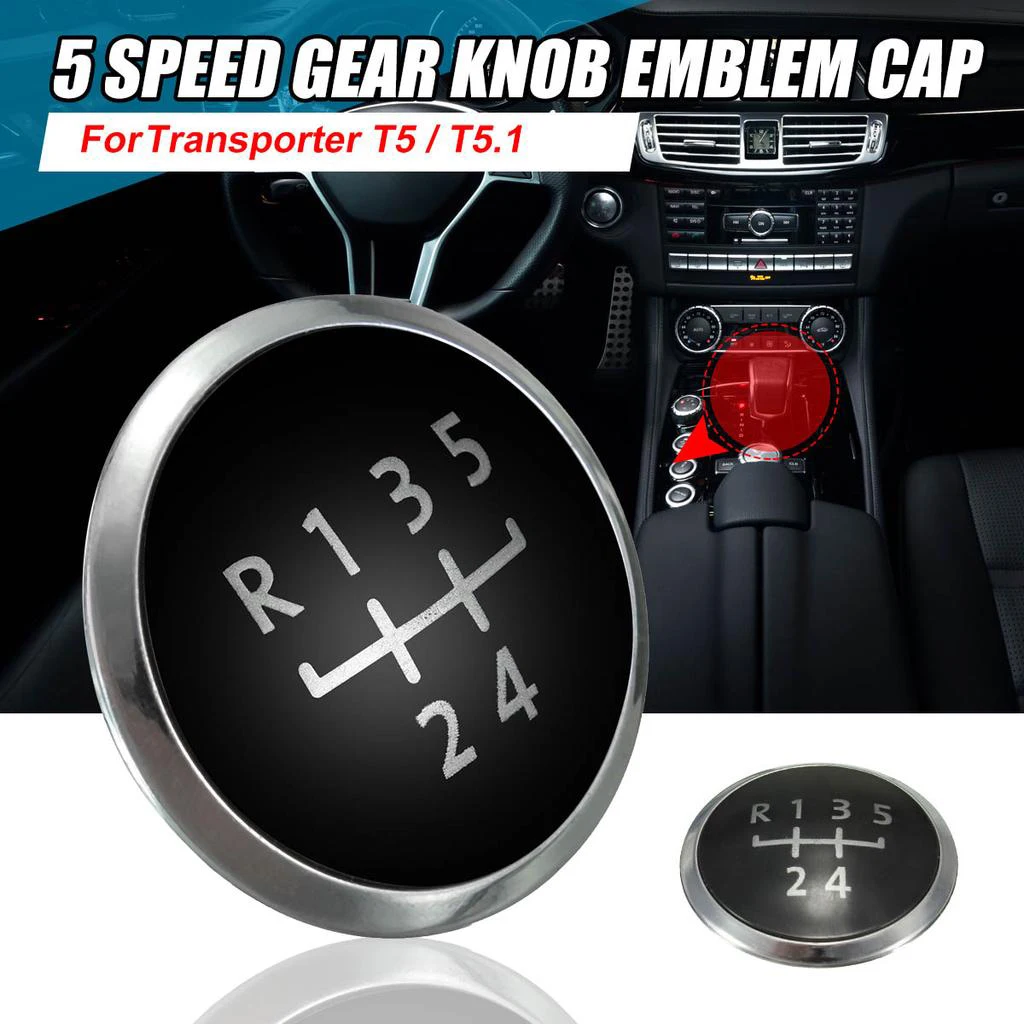 5 Speed Manual Car Gear Shift Knob Cap Cover for Transporter T5 T5.1 Gp