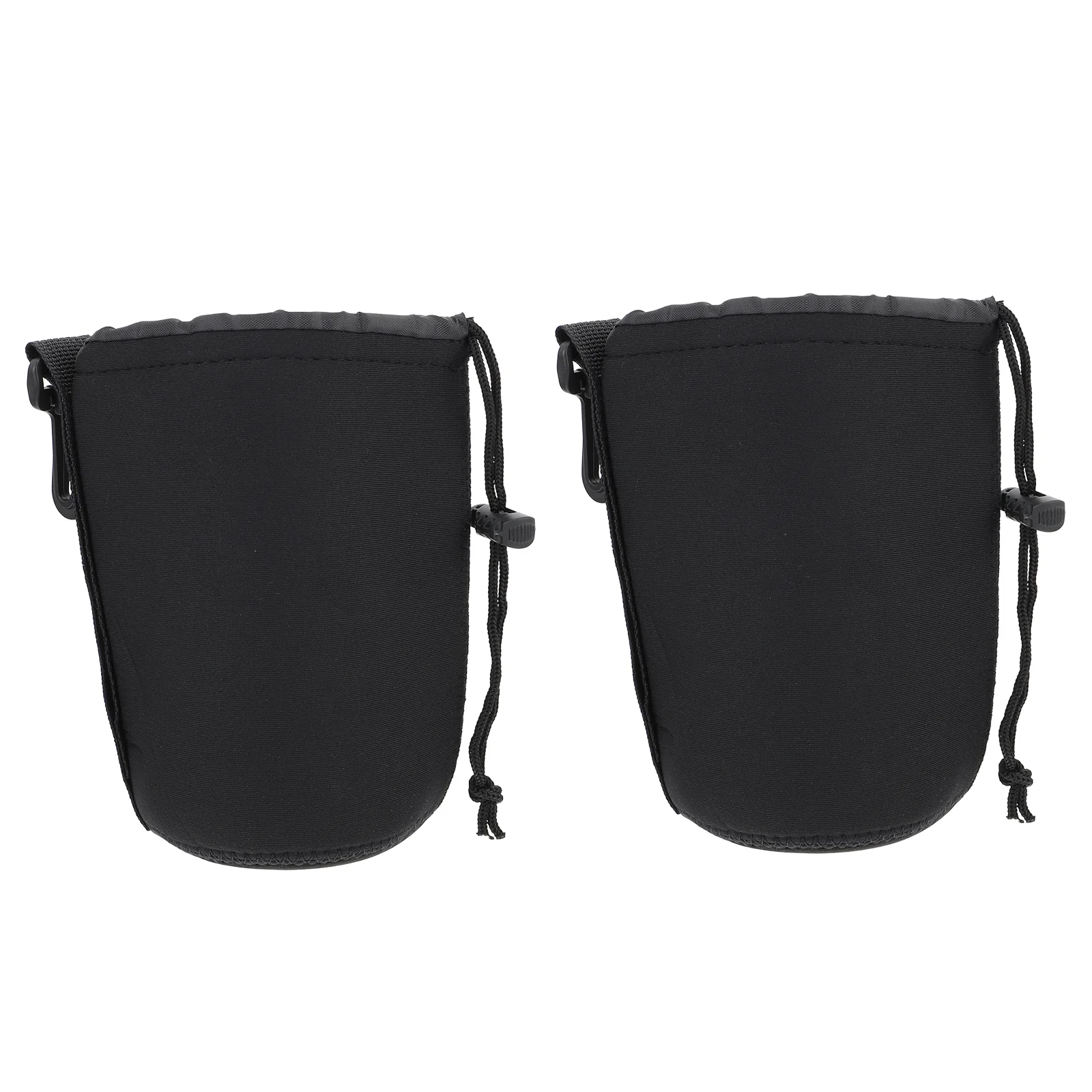 

2 PCS Camera Lens Bag Neoprene Protective Case Pouch for Flexible DSLR Accessories