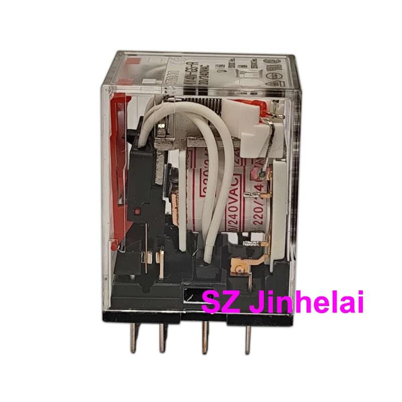10pcs Authentic Original Omron 4NO 4NC 14pins Min Power Relays MY4N-GS -R 24VDC 240VAC 12VDC 12VAC 24VAC 110VAC 48VDC 110VDC