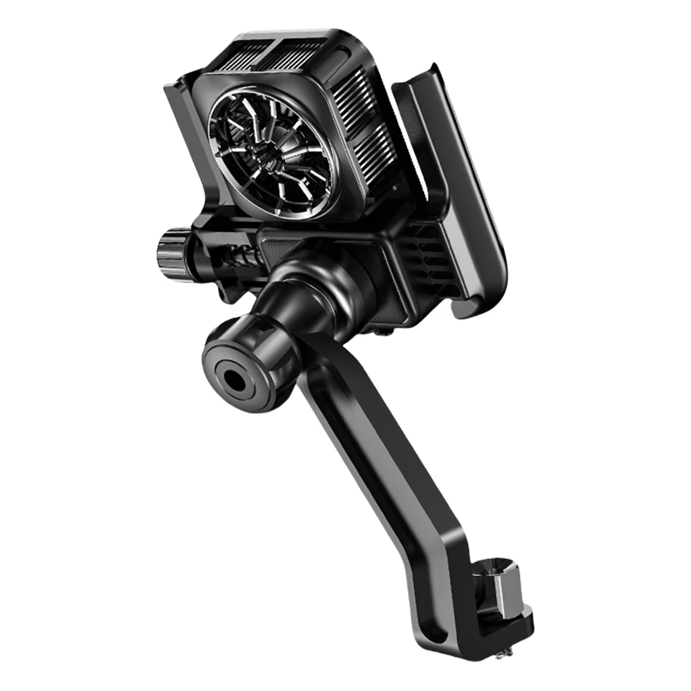 

Cooling Bike Phone Holder Anti-Shake Motorcycle Phone Holder Navigation Bracket for Motorcycle Bicycle Scooter