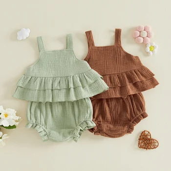 Ruffle Strap Baby Girl Set 1