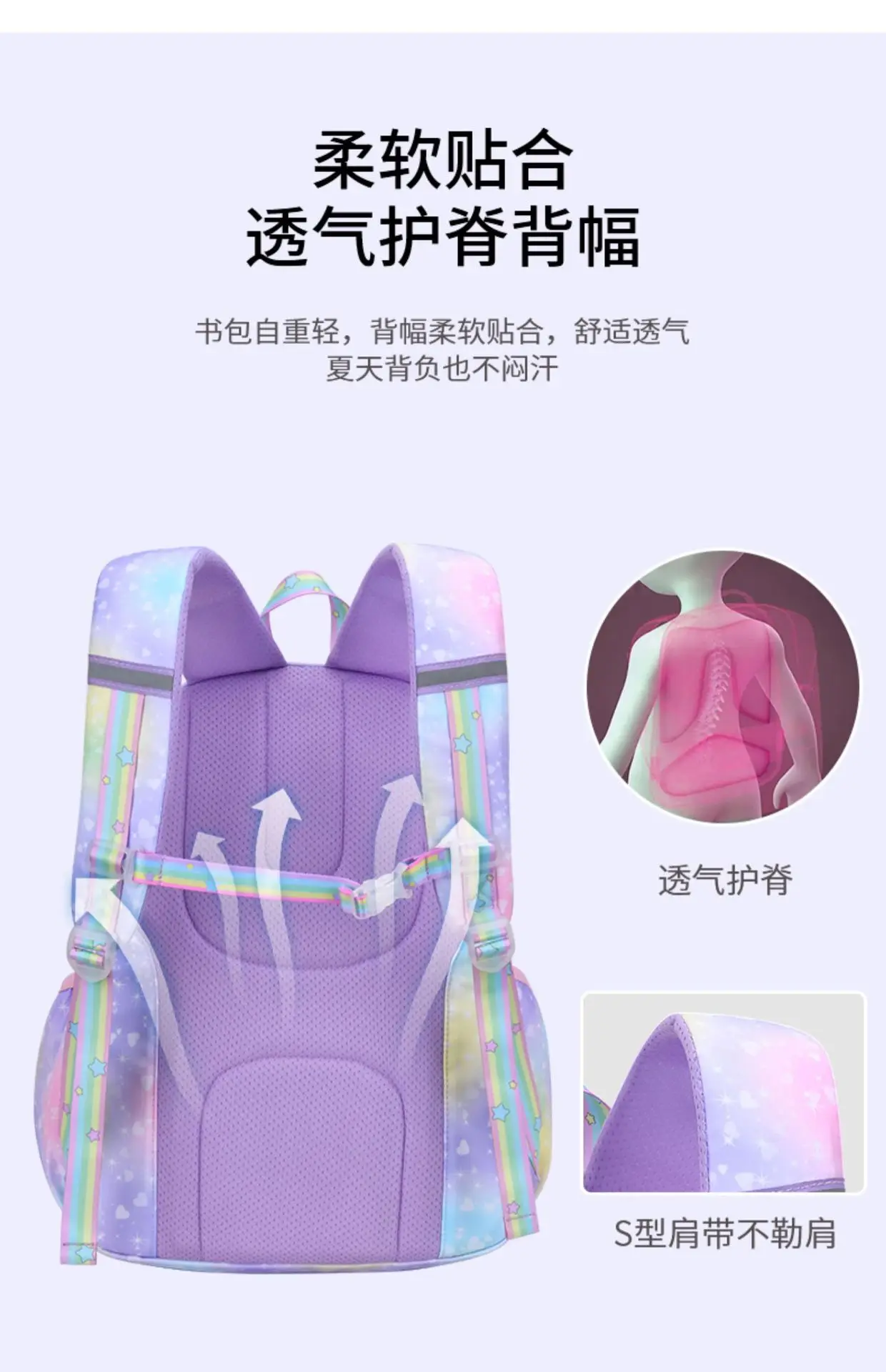 Children School Bags for Girls Waterproof Orthopedic Primary School Backpacks Princess Backpack Kids Teenager Schoolbag Knapsack