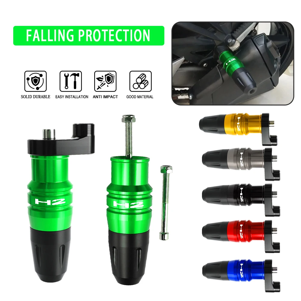 

2025 Motorcycle For KAWASAKI H2 H2R Ninja H2 SX 2018-2020 2021 2022 2023 2024 Exhaust Frame Sliders Crash Pads Falling Protector