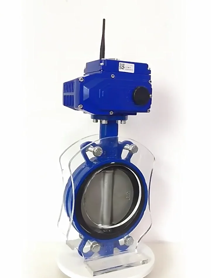 التحكم اللاسلكي 4G/LoRa الذكية صمام فراشة بمحرك المحرك الكهربائي DC-24V AC-220V صمام تحكم لمعالجة المياه