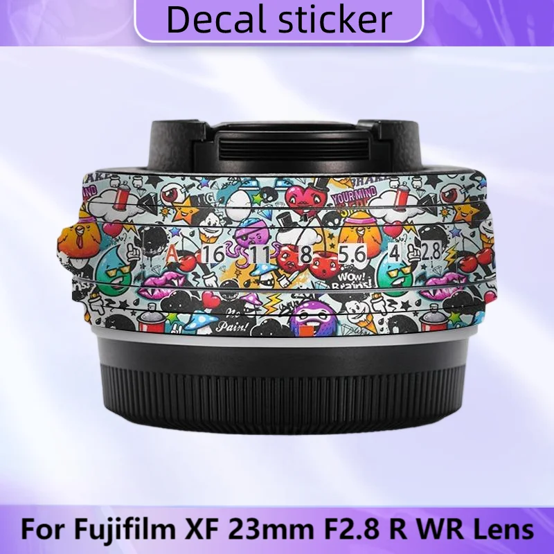 

Для Fujifilm XF 23 мм F2.8 R WR наклейка на объектив 23F2.8 крышка объектива для Fuji XF23 F2.8 защитная кожа объектива
