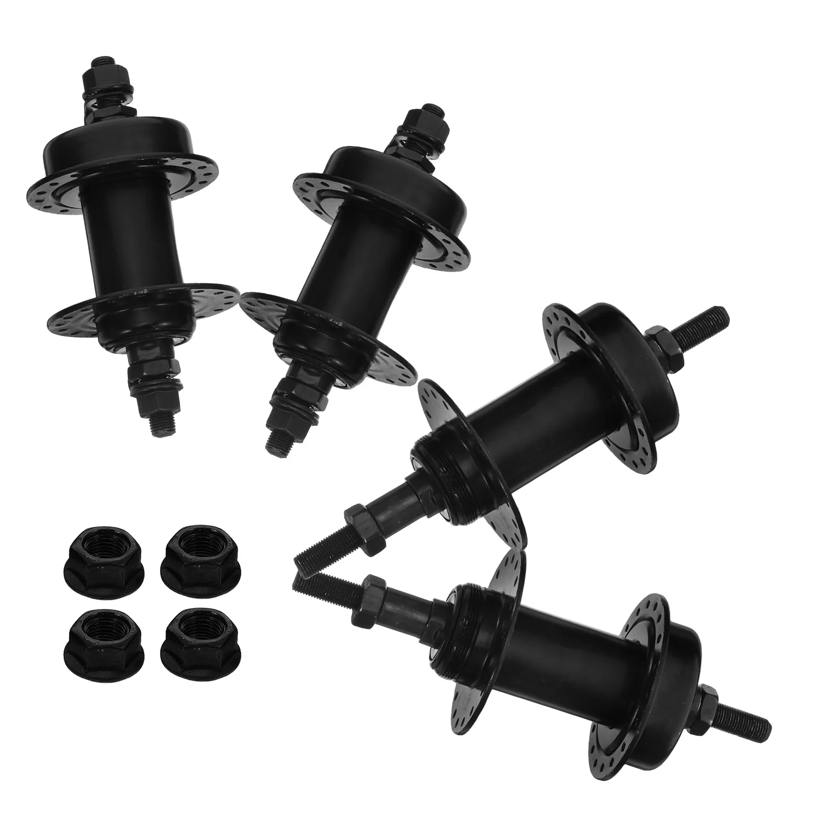 

2 Pairs Bicycle Hollow Shaft Hub Disc Brake Bike Wheel 36 Hole Replacement Front for Mountain
