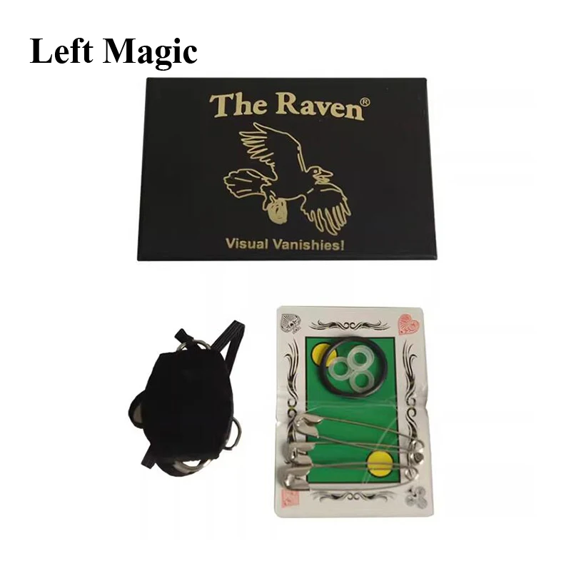 The Raven Magic Tricks Great Visual Vanishing Coin Magie Close-Up Street Professional Magia Products Toys Gimmick Props Magician