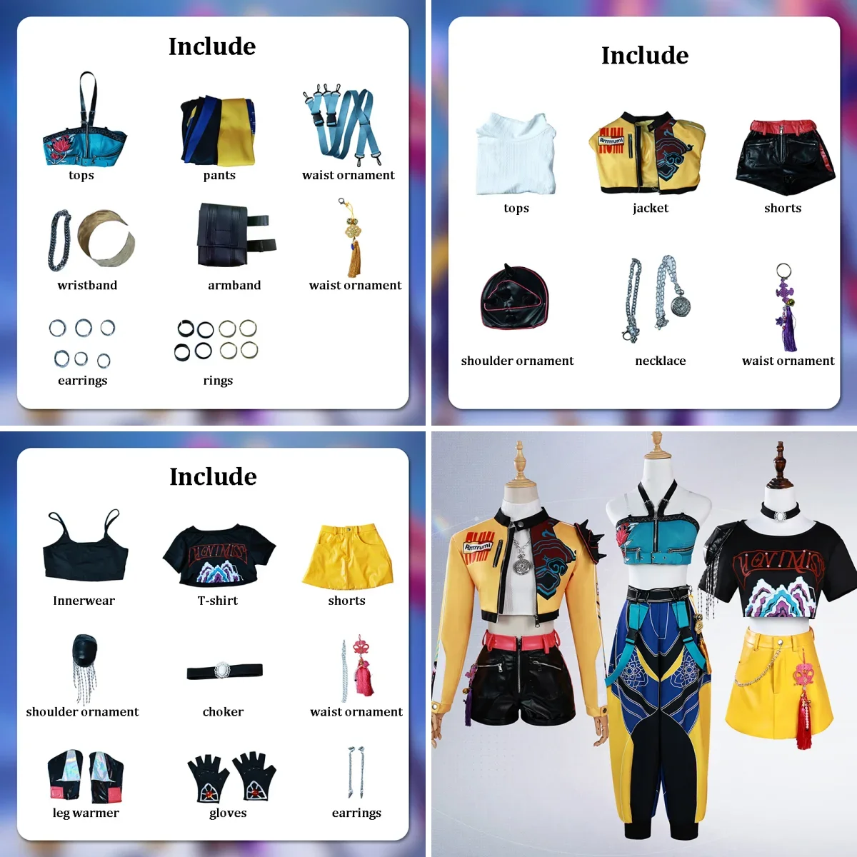 Rumi Mira Zoey Cosplay KPop Cosplay disfraz peluca HUNTR/X uniforme mujeres niñas fiesta de Halloween disfraces de juego de rol para niños