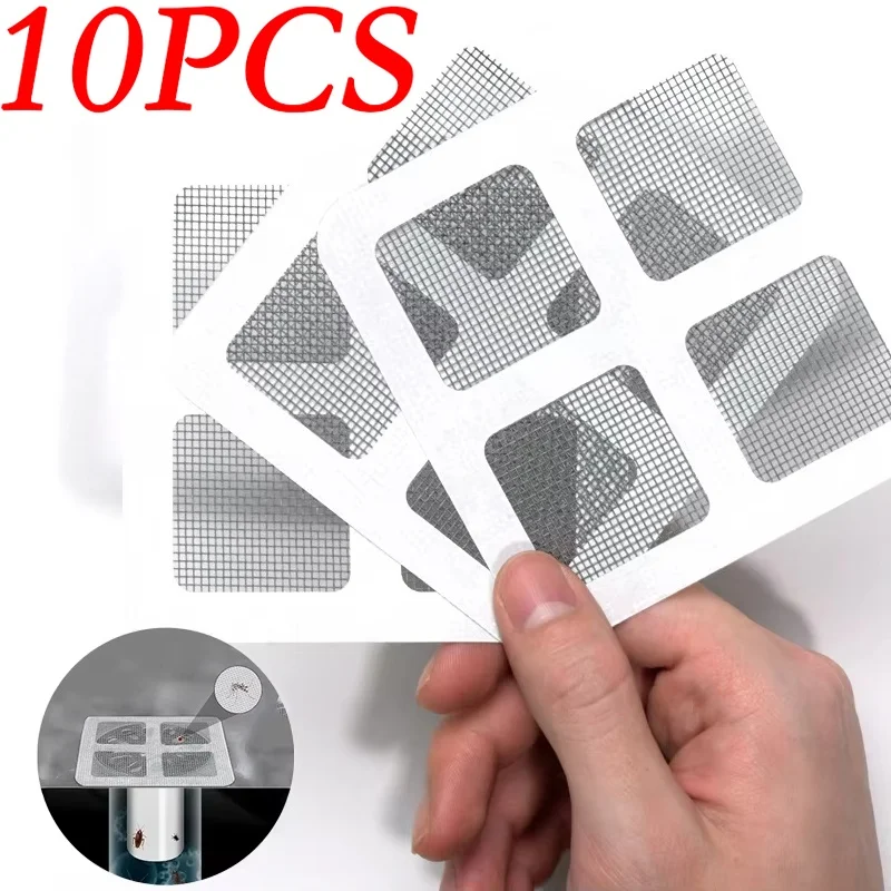 20Pcs Shower Drain Cover Sticker Disposable Hair Catcher Mesh Floor Sink Strainer Filter Net For Bathroom Kitchen Bathtub Use