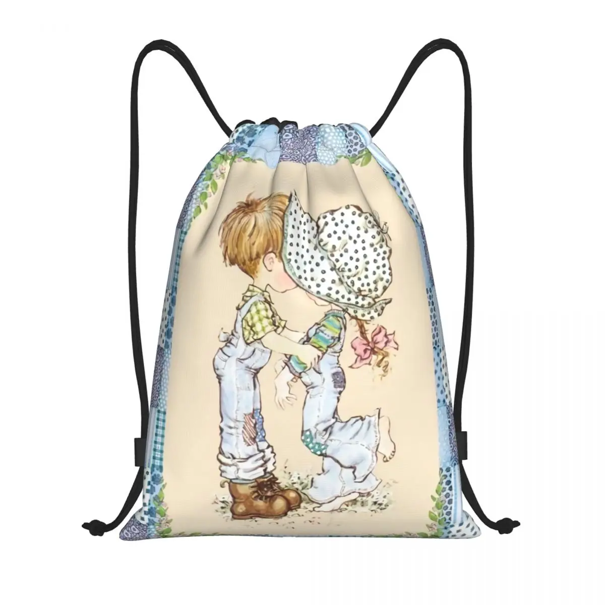 Custom Sarah Kay Collage Artist Drawstring Bag Foldable Gym Sports Sackpack Children's Painter Artist Shopping Storage Backpacks