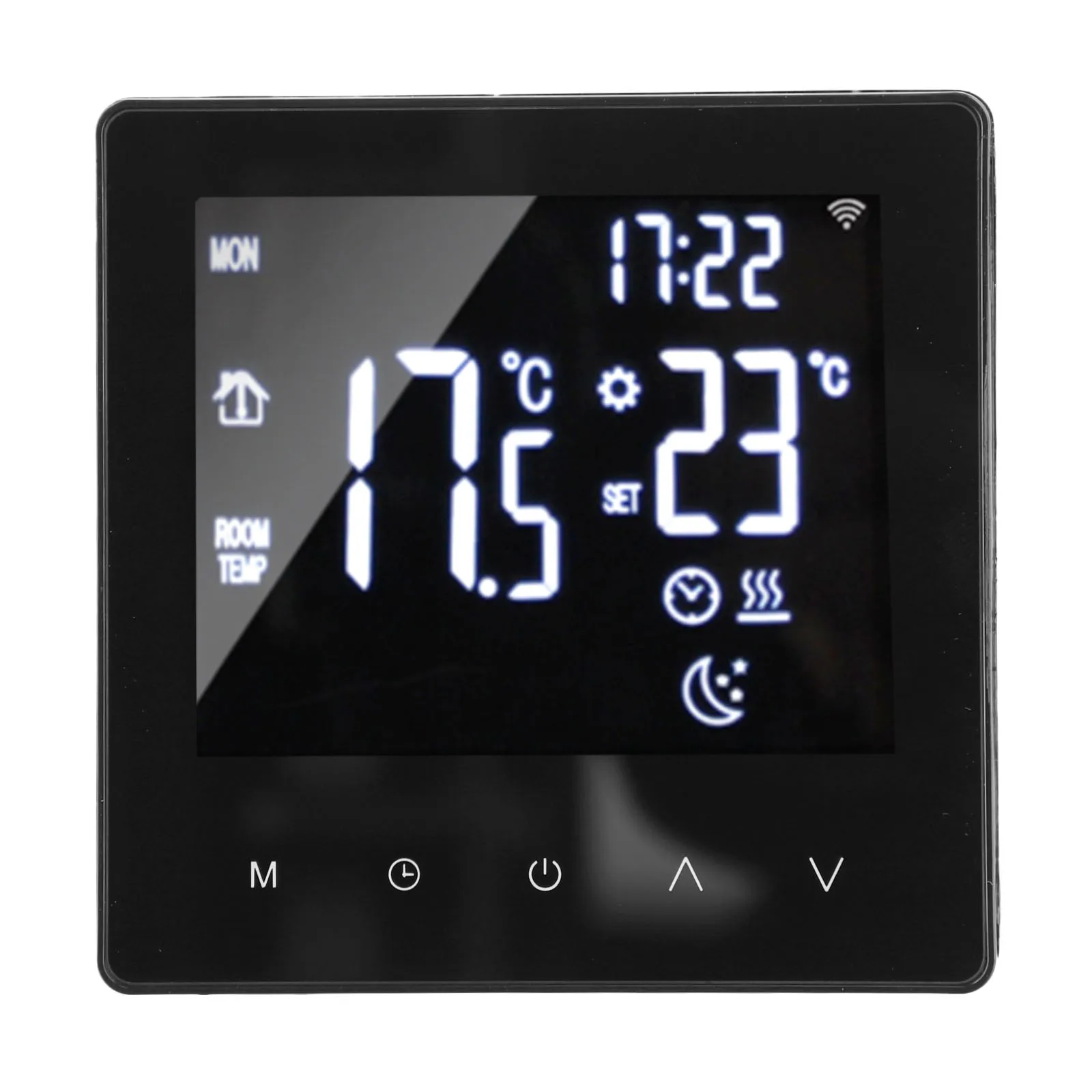 Digital Thermostat Programmable Wifi Wireless Home Room Sensor App Control 86*86*40mm Family Intelligence System