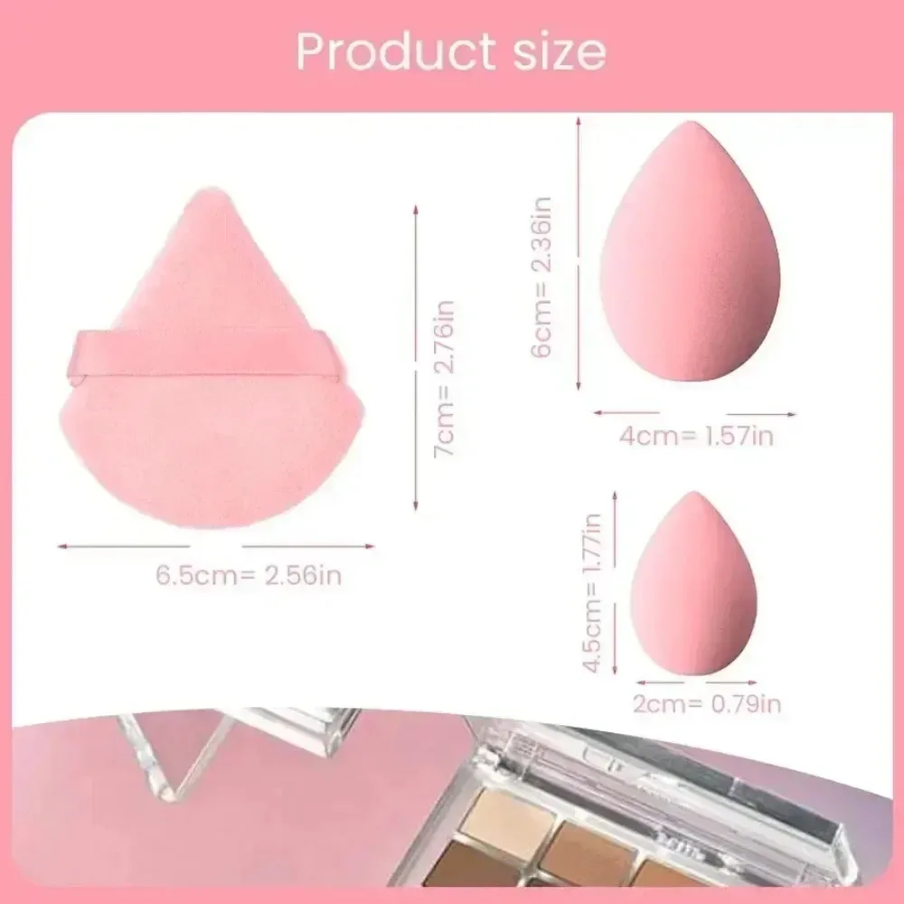 New 14Pcs Makeup Sponge Blender Cosmetic Puff Beauty Egg Foundation Sponges with Storage Bottle Powder Puffs Make Up Accessories