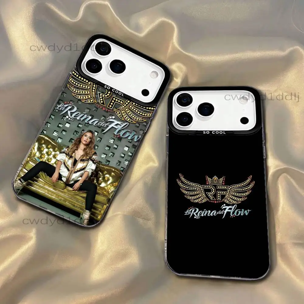 

The Queen of Flow La Reina del Flow Phone Case For iPhone 17,16,15,14,13,12,X,8,Pro,Max,Plus,SE4,Air,Mini HD Black IMD Matte
