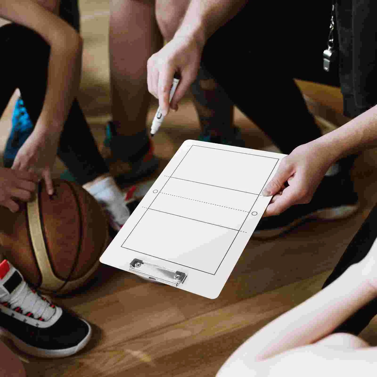 Tablero de voleibol para entrenamiento, suministros de plástico para entrenamiento, portapapeles portátil para entrenadores