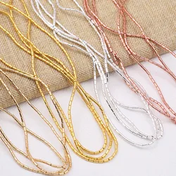1 Strand 4x2mm Gold/Silver Plated Cylindrical Hematite Natural Stone Spacer Loose Beads For Jewelry Making DIY Bracelet Necklace