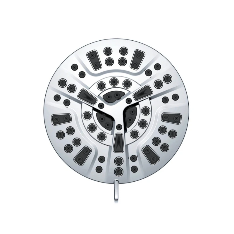 

American shower head 8 functions Round shower top spray Removable filter pressurized