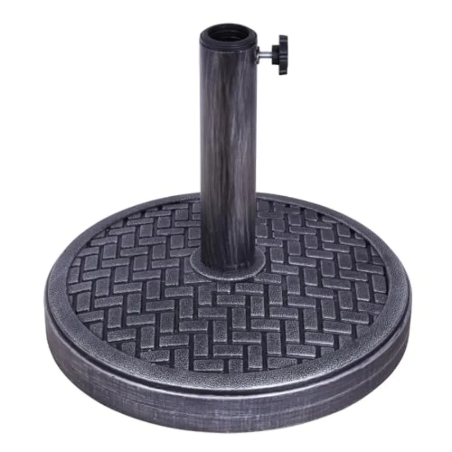 

Backyard Expressions 26.5 Lb Umbrella Stand, Patio Umbrella Base, 15 in Diameter