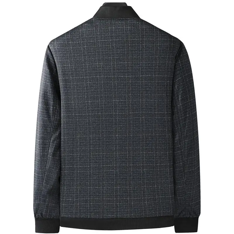 سترة رجالية كاجوال للخريف، مناسبة للآباء وكبار السن، ملابس ترفيهية للربيع والخريف، سترة للرجال المسنين والجدين #4