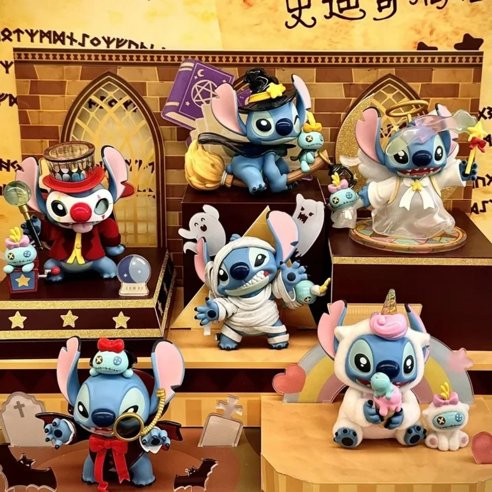 Disney Stitch Blind Box Weird Diary V2 Series Anime Figures Mystery Box Collectible Cute Pvc Statue Doll Children Birthday Prese