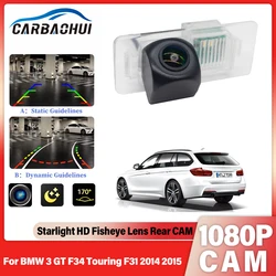 For BMW 3 GT F34 Touring F31 2014 2015 Wireless Fisheye Lens Car Rear Camera Reversing Rear View CAM Full HD Night Vision