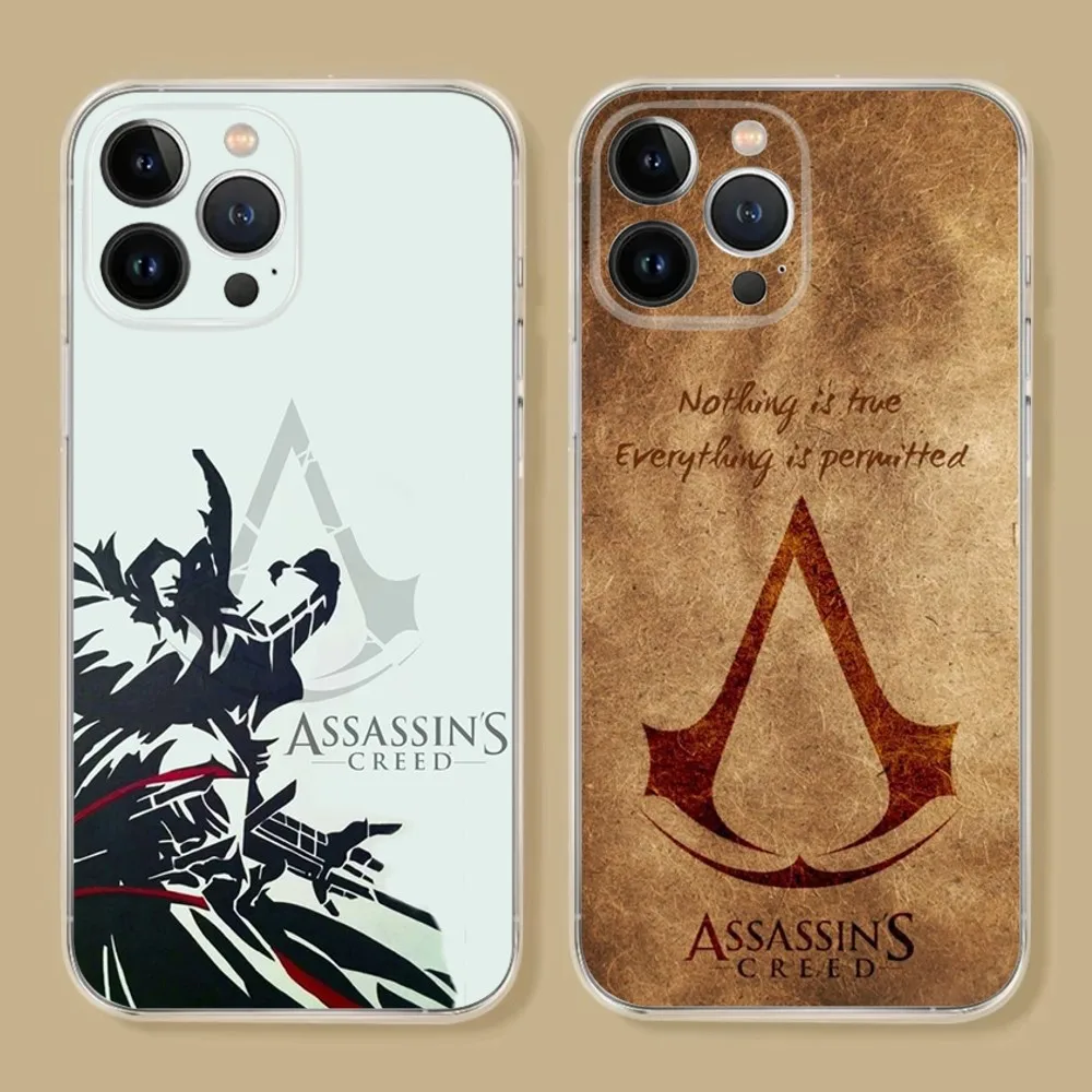 A-Assassins Game C-Creed-d Phone Case For iPhone 15 14 13 12 11 Pro Xs Max Mini XR X 7 8 Plus Shockproof Transparency Funda