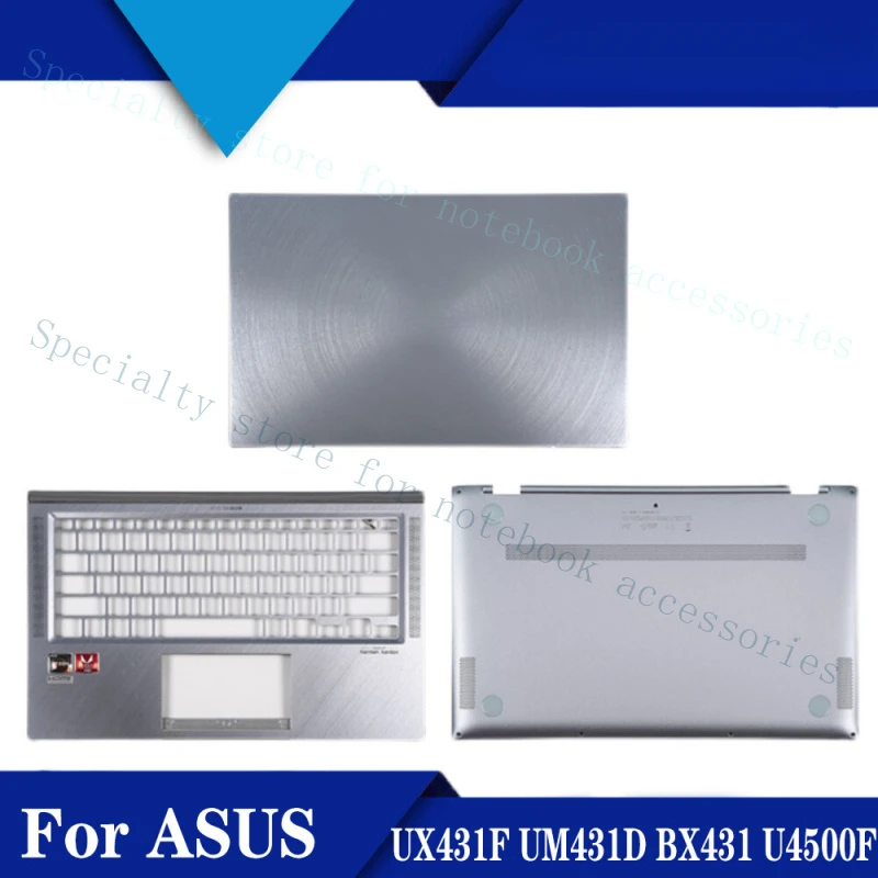 A+ For ASUS Deluxe 14 UX431F UM431D BX431 U4500F A/C/D shell back cover Sliver