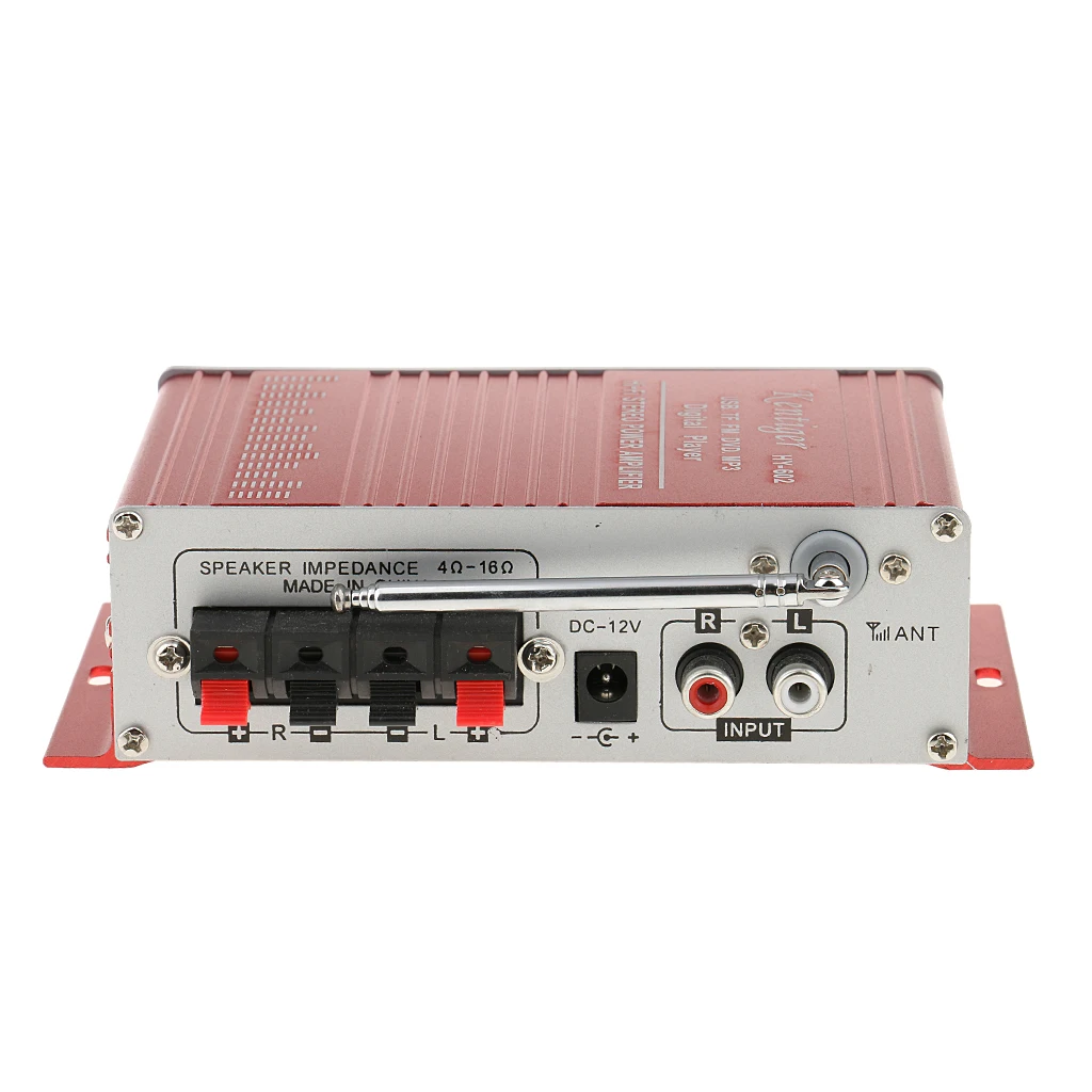 Hifi Audio Power Amplifier Board Digital Stereo Amp 12V Remote Volume Control for Cars Motorcycles and Mobile Devices